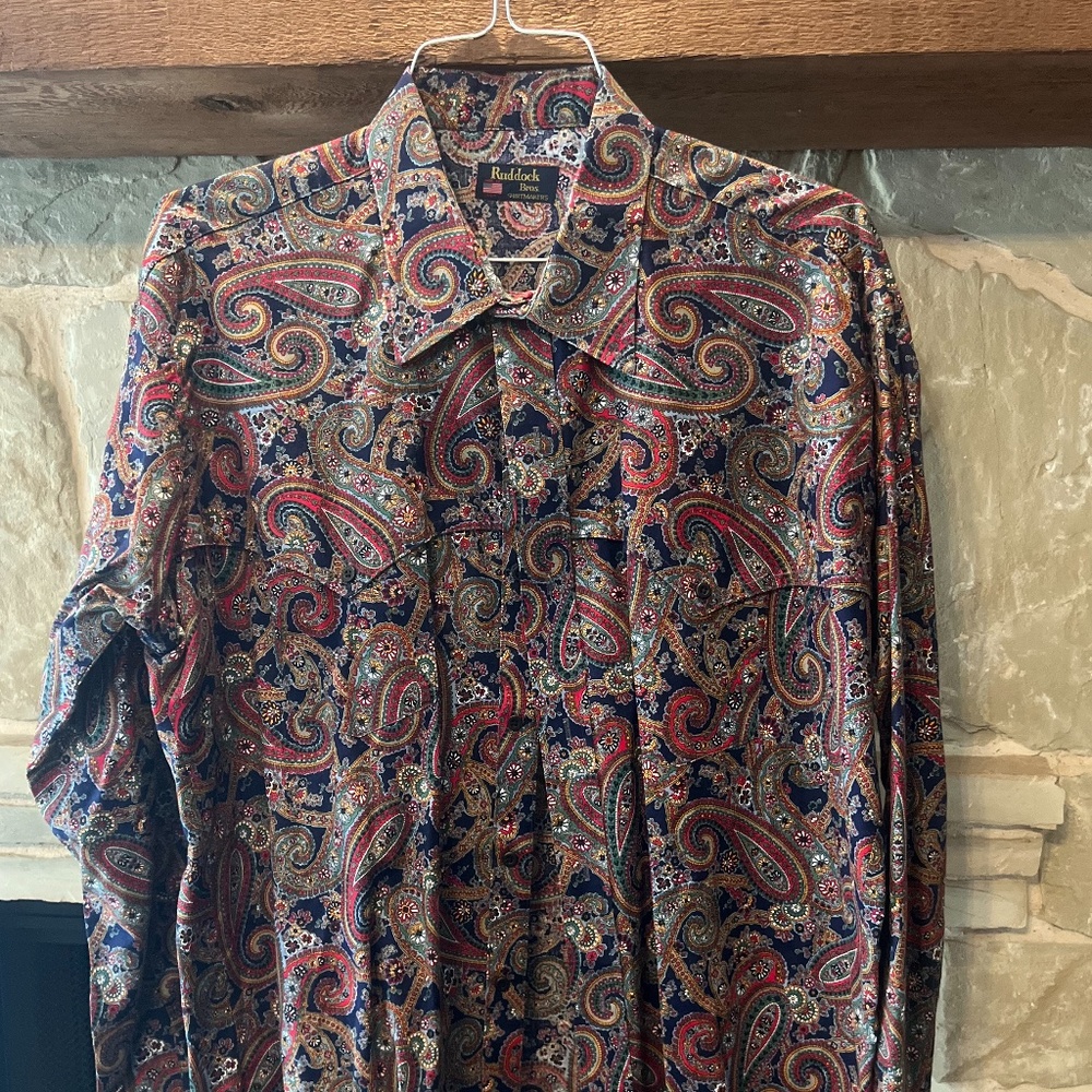 Vintage Paisley Ruddock Brothers Shirt